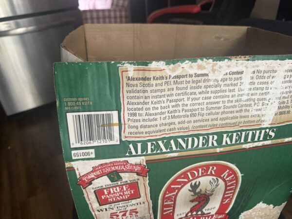 25 year old case beer 24 case collectable free shipping sold - Image 3