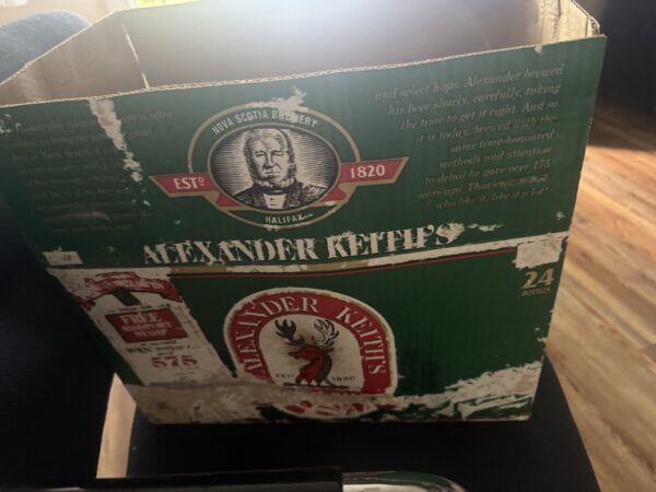 25 year old case beer 24 case collectable free shipping sold - Image 4